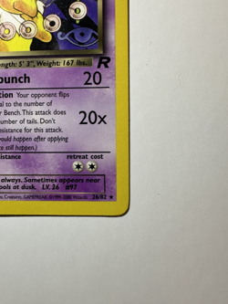 Dark Hypno 26/82 Team Rocket Unlimited Non Holo Pokemon Card LP - Image 4