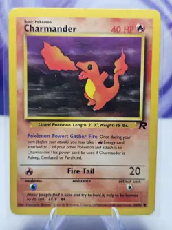 Pokemon Charmander 50/82 Team Rocket Unlimited Card - Image 1
