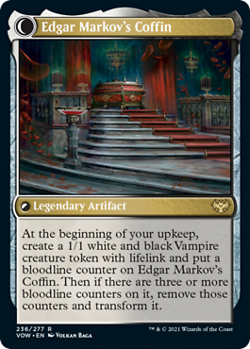 Magic MTG - Edgar, Charmed Groom // Edgar Markov's Coffin - MINT/NMINT - EN - FO - Image 2
