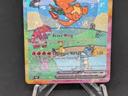 BUBBLE CHARIZARD EX POKEMON CARD - * FAN ART * MEW FRIENDS Paldean 232/091 - Image 3