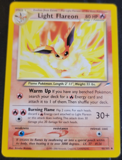 Light Flareon # 46/105 Neo Destiny Set Pokemon Trading TCG Rares Game Cards LP - Image 1