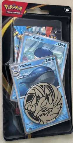 POKEMON TCG MEGA EVOLUTION BOOSTER PACK, 2 PROMO CARDS, WAILORD & WAILMER - Image 1