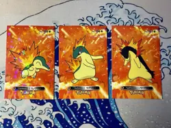 Pokemon Card Database 2 Cyndaquil Quilava Typhlosion Cracked Ice Holo NM✨ - Image 1