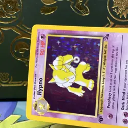 Pokemon 1999 Hypno Fossil Holo Rare Card 1st Edition 8/62 LP + NM - - Image 3
