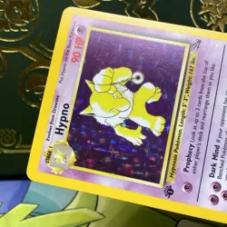 Pokemon 1999 Hypno Fossil Holo Rare Card 1st Edition 8/62 LP + NM - - Image 4
