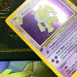 Pokemon 1999 Hypno Fossil Holo Rare Card 1st Edition 8/62 LP + NM - - Image 5