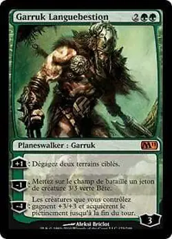 Magic MTG - Garruk Languebestion - Magic 2011 - EXC - FR - Image 1