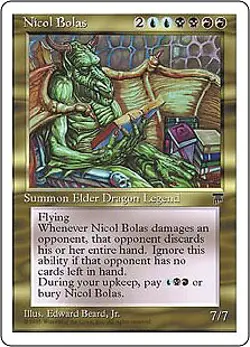 Magic MTG - Nicol Bolas - Chronicles - EXC - EN - Image 1