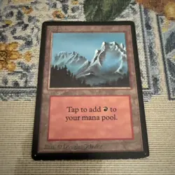 Magic the Gathering Beta Mountain - Version A WotC MtG - Image 1