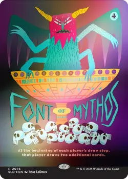 Font of Mythos (Rainbow Foil) R 2075 Foil NM Secret Lair Drop Series MTG M-04 - Image 1