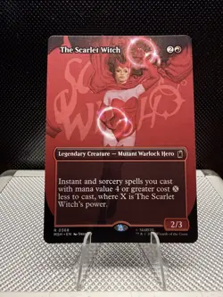 The Scarlet Witch Marvel Super Hero Rare Full Art Normal Red EN 0368 - Image 1