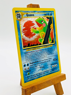 Pokemon TCG Neo Discovery Quaxo Holo Rare Vintage Deutsch German 8/75 LP - Image 2
