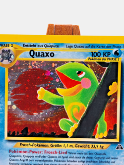 Pokemon TCG Neo Discovery Quaxo Holo Rare Vintage Deutsch German 8/75 LP - Image 4