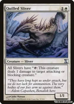 MTG Quilled Sliver Card #37 Time Spiral NM Magic - Image 1