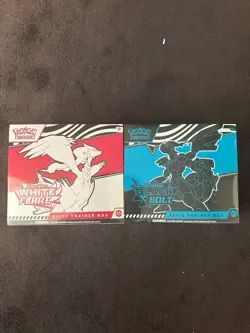 Pokemon TCG Black Bolt and White Flare ETB Bundle 2x Pair - New & Sealed ✅ - Image 1