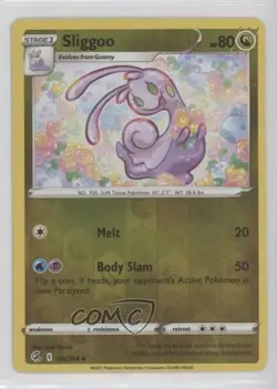 Sliggoo Reverse Foil Pokemon Sword & Shield Fusion Strike #196 10e3 - Image 1