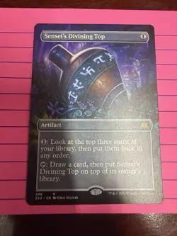 MTG Sensei's Divining Top Double Masters 398 DM22 Rare Borderless - Image 1