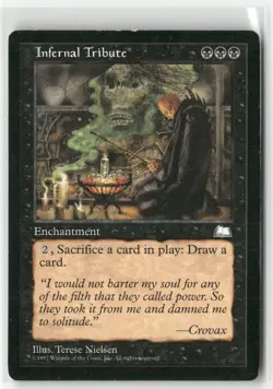 Infernal Tribute Weatherlight LP MTG Magic The Gathering - Image 1