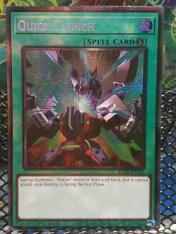 Quick Launch RA05-EN062 1st ED Starlight Yu-Gi-Oh! TCG NM - Image 1