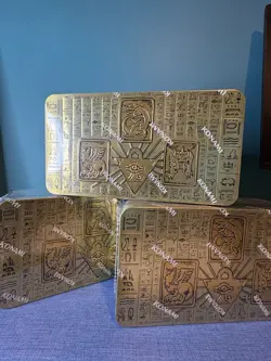 Yu-Gi-Oh 3 X Sealed 2022 Tin Of The Pharaoh's Gods Mega Tin Booster Box Bundle - Image 1