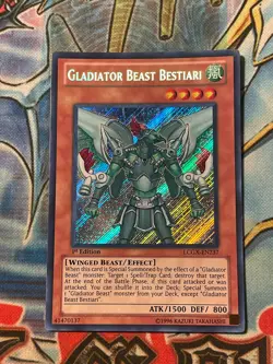 Gladiator Beast Bestiari Yu-Gi-Oh! TCG Secret Rare Holo LCGX-EN237 1st Ed NM - Image 1