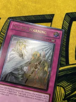 Yugioh Solemn Warning DREV Ultimate Rare Very lightly Played To Near Mint Pics! - Image 3
