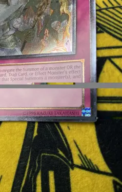 Yugioh Solemn Warning DREV Ultimate Rare Very lightly Played To Near Mint Pics! - Image 5