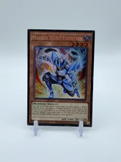 YuGiOh! - Masked HERO Fountain BLGG-EN029 Secret Rare 1st Edition Near Mint - Image 1