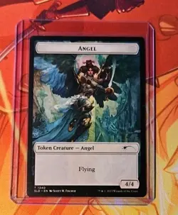 MTG English Angel (SLD) / Soldier (GRN) Double-sided Token NM Normal Secret Lair - Image 1