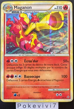 Carte Pokemon MAGANON 2/95 HOLO HGSS DECHAINEMENT FR OCCASION - Image 1