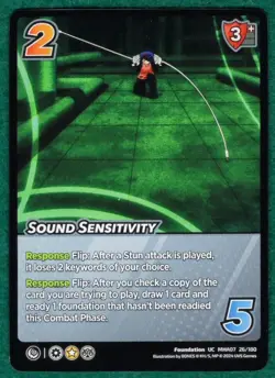 Sound Sensitivity - My Hero Academia: Girl Power (MHA07) #26 - UniVersus Card - Image 1