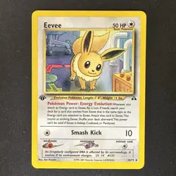 EEVEE Neo Discovery 1st Edition WOTC Vintage Uncommon Pokemon Card 38/75 LP/MP - Image 1