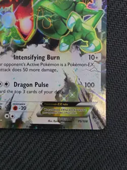 Rayquaza EX 75/108 Roaring Skies Ultra Rare Holo Pokemon Card NM+ - Image 3
