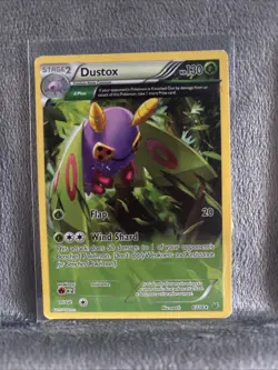 Dustox 8/108 Full Art Rare Pokemon Card Non-Holo “MP” - Image 1
