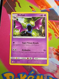 Golbat 6/30 SM Trainer Kit: Lycanroc & Alolan Raichu Regular Pokemon Card - Image 1