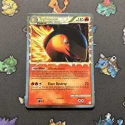 Typhlosion 110/123 NM/LP -Vintage Prime Pokemon Card- Heartgold SoulSilver (3z) - Image 1