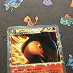 Typhlosion 110/123 NM/LP -Vintage Prime Pokemon Card- Heartgold SoulSilver (3z) - Image 2