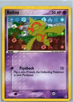 Pokemon Card - Baltoy Hidden Legends 52/101 Reverse Holo - Image 1