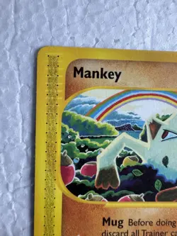 Mankey 092/147 Aquapolis Regular Pokemon E Series Card - NM - Image 2
