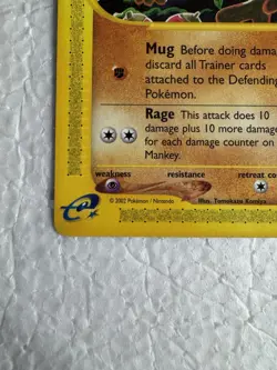 Mankey 092/147 Aquapolis Regular Pokemon E Series Card - NM - Image 5