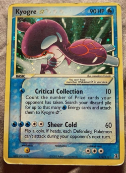 Kyogre Gold Star 100/101 EX Delta Species 2005 Ultra Rare Pokemon Card PL - Image 1
