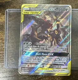 Pokemon Umbreon & Darkrai GX TAG TEAM Holo Promo SM241 TCG Card English - Image 1