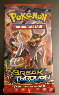 POKEMON XY BREAKTHROUGH Sealed 10-Card BOOSTER PACK (Houndoom Art) - Image 1