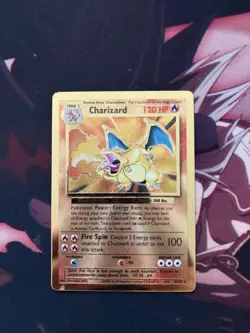 Pokemon Celebrations Charizard Gold Metal Card #4/102 Promo 25th Anniversary - Image 1
