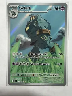 Pokemon TCG Golurk 123/086 Black Bolt Illustration Rare NM Card - Image 1