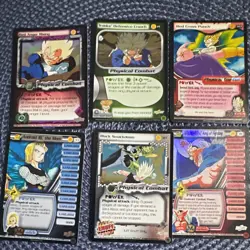 Score Dragon Ball Z CCG 6-Card Lot Movie Collection 2001 Limited Physical Combat - Image 1