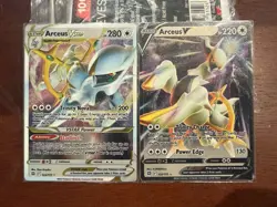 Pokemon Arceus V & VStar Metal Cards Collectibles 122/172 123/172 - Image 1