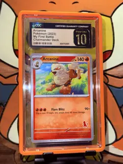 Arcanine My First Battle Pokemon 2023 Charmander (STAMP) Deck CGC Pristine 10 - Image 1