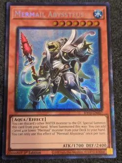 YuGiOh! Mermail Abyssteus - RA03-EN007 - Prismatic Collector's Rare PCR NM/M - Image 1