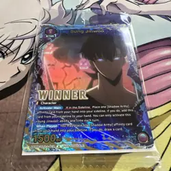 Sung Jinwoo WINNER PROMO UEPR/SLG-1-019 Solo Leveling Union Arena English Sealed - Image 2